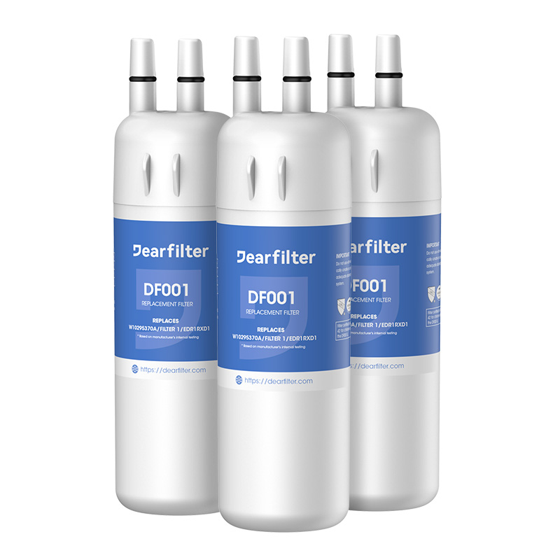 Dearfilter Compatible with EDR1RXD1,W10295370A,Refrigerator Water Filter 1 3PCS