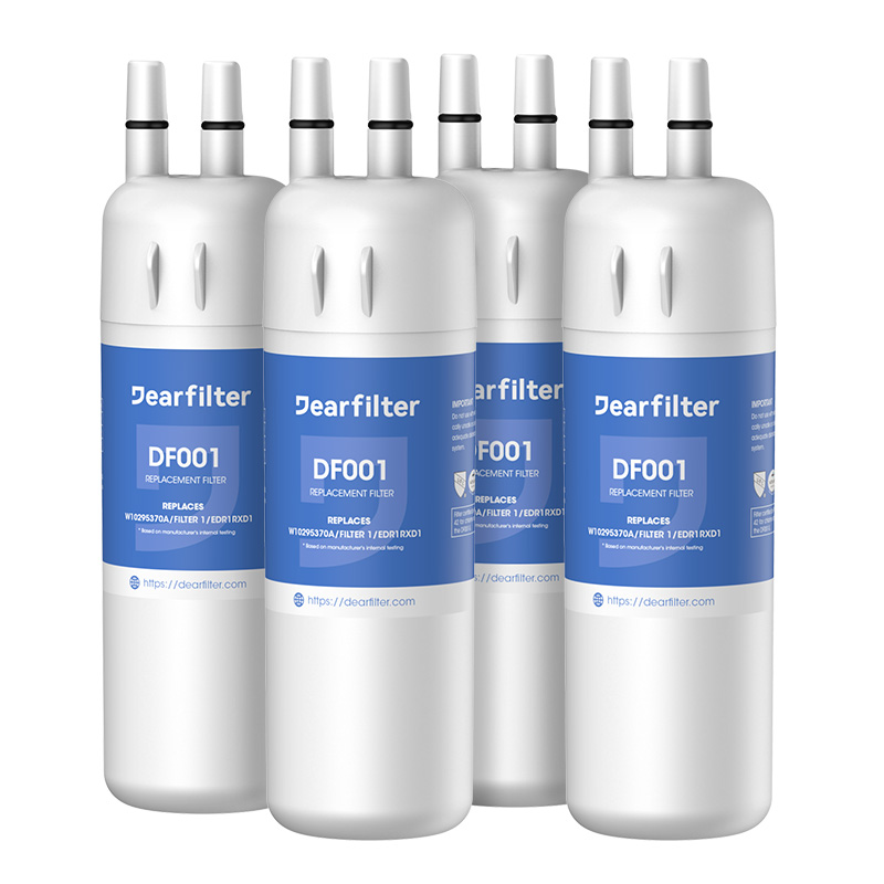 Dearfilter Refrigerator Water Filter Compatible with W10295370A,EDR1RXD1,Edr1rxd1b Filter 1,4PCS