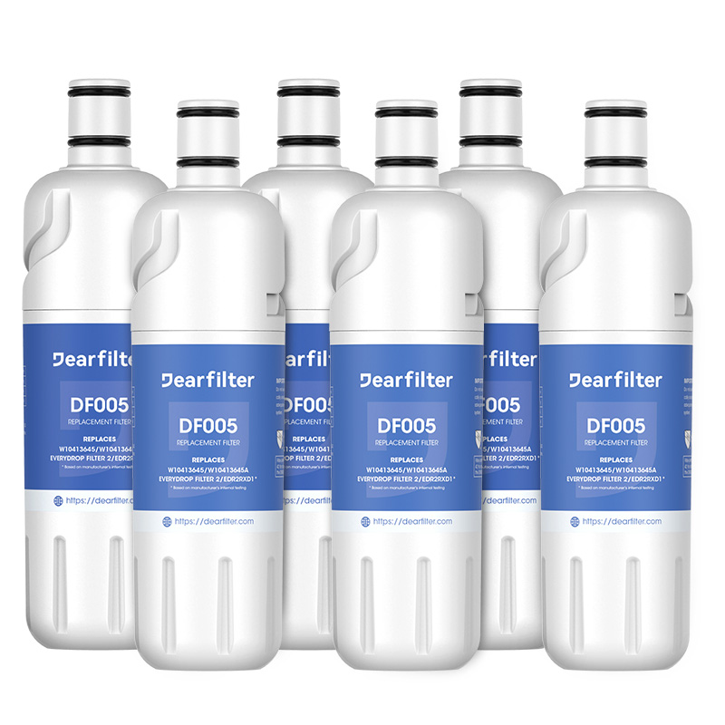 Dearfilter Compatible with EDR2RXD1 Water Filter, Filter 2 W10413645A Replacement 6PCS
