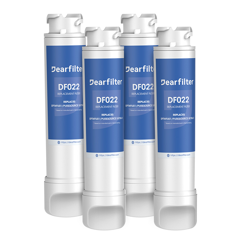 Dearfilter Compatible with Water Filter EPTWFU01, EWF02, Puresource Ultra 2 Water Filter 4PCS